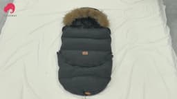 Winter Windproof Fur Collar Removable 2 Styles Footmuff 0-36 Months For Cart Newborn
