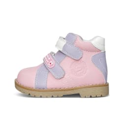 Winter Children Pink Shoes Orthopedic Boots For Kids Casual Luxury Ankle Booties With Rhinestone Flower Leather School Footwear
