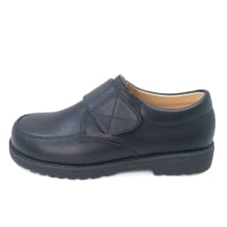 Ortoluckland Kids School Shoes Children Black Leather Orthopedic Footwear British Boys Moccasins Sandals for Teenagers