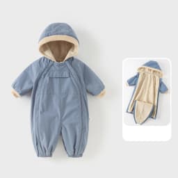 Dave Bella Baby Newborn Jumpsuit Autumn Winter Creeper Girls Boys Fashion Romper Outdoor Warm Baby Jumpsuit DB12022-C