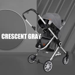 Luxury High-view Baby Stroller Two-way Foldable Baby Stroller Portable Outdoor Four-wheel Shock-absorbing Baby Stroller
