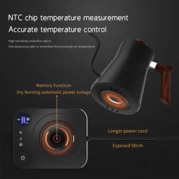 1200 Watt Intelligent Constant Temperature Electric Kettle Gooseneck Pot Coffee Brewing Pot Suitable for Brewing Milk Powder