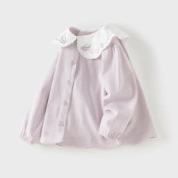 Dave Bella Elegant Shirt for Girl Autumn Spring Children Cotton Blouse Baby Lapel Outdoor Top Kids Clothes Long Sleeve DB1260811