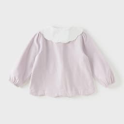 Dave Bella Elegant Shirt for Girl Autumn Spring Children Cotton Blouse Baby Lapel Outdoor Top Kids Clothes Long Sleeve DB1260811