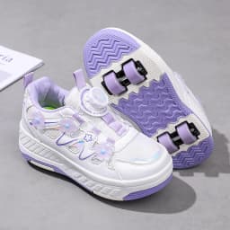 HeelysChildren's small flower decorated four-wheel roller skating sports shoe breathable roller skating girls shoes holidaygifts