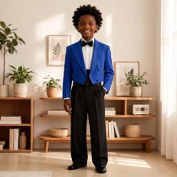 Boy Suits Double Breasted Tailcoat with Pants 2 Piece Custom Made Mix Match Separates For Galas Stage Performances Wedding Suit