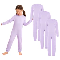 Kids Special Needs Adaptive Clothing 3Pcs /Set Long Sleeve Anti-strip Back Zipper Cotton Jumpsuit Daily Wear for Autism Patient