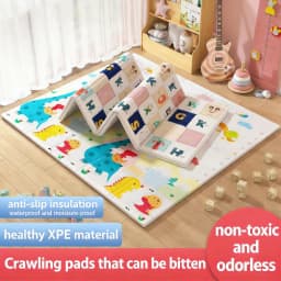 Baby Crawling Mat, Baby, Non-Toxic, Odorless, Thickened, Household Use, XPE, Foldable, Child Protection, Floor Mat