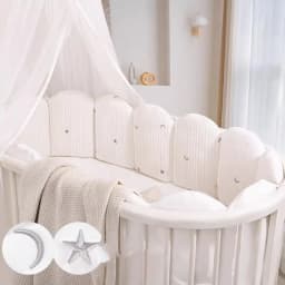 2026 Crib Fence Soft Pack Children's Splicing Bed High Border Protection Anti-collision Anti-fall Bed Baby Guardrail Bed Bumper