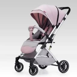 Four-wheel Baby Stroller Two-way Lightweight High-view Baby Stroller Can Sit or Lie Down Portable Travel Baby Stroller