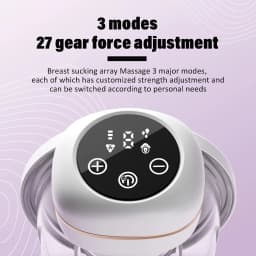 1 PC Wearable Breast Pump Electric Hands Free Low Noise Leak-Proof Breast Milk Pump with 3 Modes 9 Levels for Moms