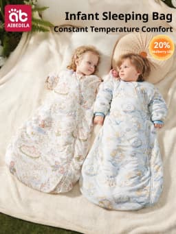 AIBEDILA Baby Sleep Sack Soft Cozy Infant Sleeping Bag Ultra Light Winter Kids Wearable Blanket For Boy/Girl 0-3Y Toddlers