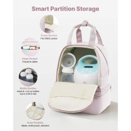 SucceBuy Breast Pump Backpack Portable Breast Feeding Carrying Case Fits S1/S2 Pumping Accessories for Work Travel & Family Use