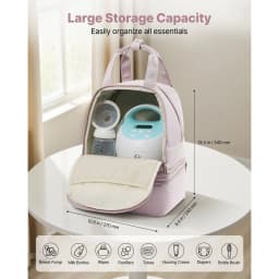 SucceBuy Breast Pump Backpack Portable Breast Feeding Carrying Case Fits S1/S2 Pumping Accessories for Work Travel & Family Use