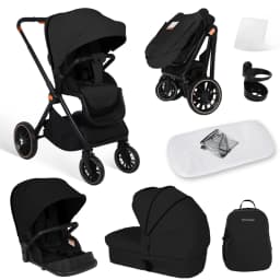 2-in-1 Foldable Baby Stroller Travel System High Landscape Aluminum Frame Fold Pram Newborn Infant Stroller 0-4 Years