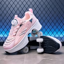 Roller Skates Kids Gifts 2026 New Big Four-wheeled Roller Skates Four-wheeled Retractable Teenagers Roller Skates Waterproof