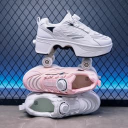 Roller Skates Kids Gifts 2026 New Big Four-wheeled Roller Skates Four-wheeled Retractable Teenagers Roller Skates Waterproof