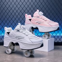 Roller Skates Kids Gifts 2026 New Big Four-wheeled Roller Skates Four-wheeled Retractable Teenagers Roller Skates Waterproof