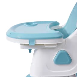 2-in-1 Foldable Baby High Chair with Cushion, 176lbs Load Capacity, Adjustable Height & 5-Position Tray, Portable Feeding Seat with Food-grade Cutlery for 6 Months-6 Years