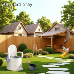 Children's Potty Training Toilet Seat with Armrests and Backrest, Portable Toilet with Removable Inner Bucket, Paper Towel Holder, 38Cm/14.96Inch Seat Height, Suitable for Home Toilet Training