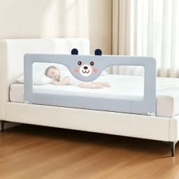 IMBABY Bed Guardrail Liftable Crib Protectors Adjustable Handrail Bed Safety Children Washable Baby Safety Bed Barrier Bumper