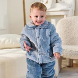 Dave Bella Children's Home Wear Set Autumn Winter Boys Girls Warm Soft Cotton Pajamas Kids' Top Pants Trendy Clothes DB4254910
