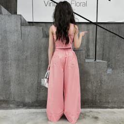 Summer Design Youth Girls Clothes set Sling Tank Top+Versatile Wide Leg Pants 2pcs junior kids suit teen Child Clothing outfits