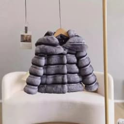 Faux Fur Coats Children Solid Fur Jackets Turn Down Collar Long Sleeves Coverd Button Thick Loose Fit Casual 2026 Autumn Winter