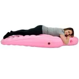 With Holes Inflatable Maternity Bed Foldable Adjustable Firmness Maternity Sleeping Mat Includes Air Pump