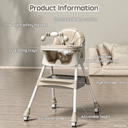 PANGDUBE Baby Feeding Chair Foldable Baby Feeding Chair Foldable Baby Feeding Seat Toddler Dining Chair Multifunctional Low Baby Play Chair