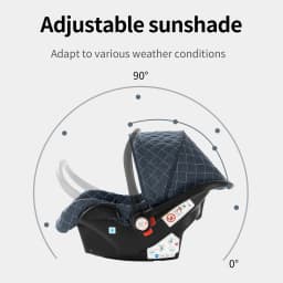 Luxury 3 in 1 Baby Stroller Set with 6 Free Gifts Mommy Bag Rain Cover Footrest Seat Cushion Portable Car Seat Reversible Sleeping Basket High Landscape Folding Newborn Infant Pushchair Shockproof Travel System Pram Set for 0-4 Years