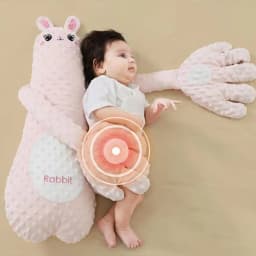 1pc Cartoon Baby Soothing Pillow Remote Control Tapping Soothes Palm Pillow Baby Sleeping Pillow for Newborns Patting Doll