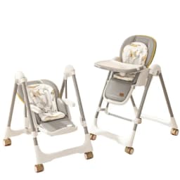 Foldable 2-in-1 Baby Rocker/swing Chair Suitable for Children Aged 0-3 Years; Convertible High Chair; EU Stock Available.