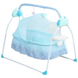 Baby Cradle Swing 5 Gears Adjustable For 0-18 Months Babies with Controller & USB Cable
