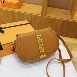 High End Minimalist Trendy Letter Logo Diaper Bag Leather Crossbody Purse For Women Stylish Casual Simple Vintage Tote Bag