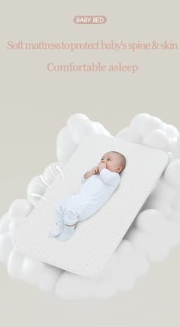 Bluetooth Electric Baby Bed Baby Cradle Bassinet Crib Cot Sleeper Bed Automatic Rocking Infant Swing Remote Control Timer Portable Baby