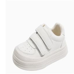 2026 New Spring Children Shoes Leather White Kids Tennis Breathable Fashion Outdoor Boys Girls Sneakers Size 26-37