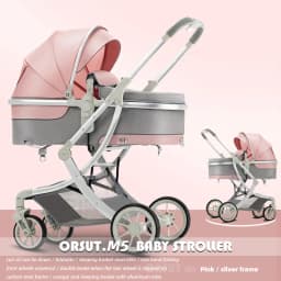 Lightweight High-view Baby Stroller, Can Sit or Lie Down, Lightweight and Foldable, Two-way Shock-absorbing Newborn Stroller