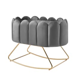 Swing bed Nordic ins style baby cradle rocking chair crib fence sleeping window portable multi-function removable jumpers swings