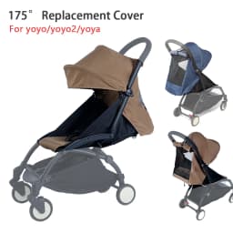 175° 3pcs/Set Stroller Accessories Hood&Mattress&Seat Cushion For YOYO/YOYO2/YOYA Babytime 1:1 Quality Canopy Cover Mattresses