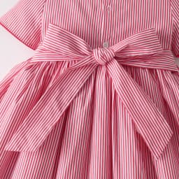 Stripe Frill Collar Kids Girls Dress Smocked Embroider Birthday Party Children Clothing Baby Short Sleeves Dresses For Summer