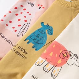 Amila Spring Children's Hoodie Round Neck Solid Color Cartoon Letter Printed Basic Versatile Daily Casual Long Sleeve Top