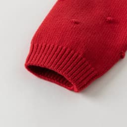 Dave Bella Children's Sweater Cardigan Tops Sweet Cute Autumn Red Knitted Long Sleeve Coat for Girls Baby Outdoor DB3253536