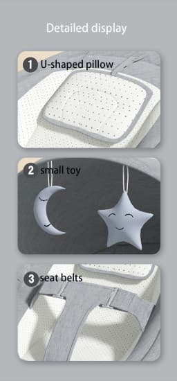 Electric Bluetooth Baby Cradle with Mosquito Net Bluetooth Music Baby Rocking Chair Multifunctional Baby Crib for Newborns 2024