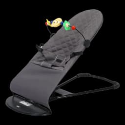 Baby Bouncer 3-in-1 Rocker and Recliner for Newborns to Toddlers, Natural Swing Ergonomic Infant Rocking Chair with 3-Point Safety Belt, Detachable Washable Cotton Cover, Compact Foldable Storage