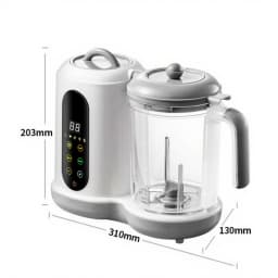 Multifunctional Baby Food Maker Automatic Baby Food Processor Steamer Food Mills Puree Blender Milk Warmer With Temp Display