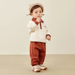 Mini Bala Long Sleeve Set Unisex Kids Sporty and School Style Casual Wear New Spring and Autumn Version