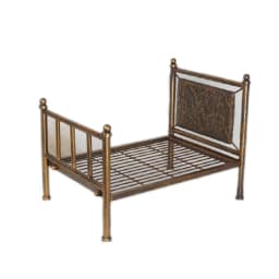 Vintage Stain Foldable Iron Bed Newborn Photography Props Baby Mini Rustic Bed Photo Shoot