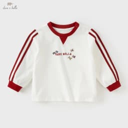 Dave Bella Boys Long Sleeve T-Shirt Kids Printed Autumn Spring T-shirt Tops Baby Cotton Casual Outdoor Clothes DB3252919
