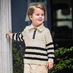 Dave Bella Autumn Spring Wool Sweater for Boys Knitted Pullover Sweater Children Outerwear Coat Kids Clothes DB4253807